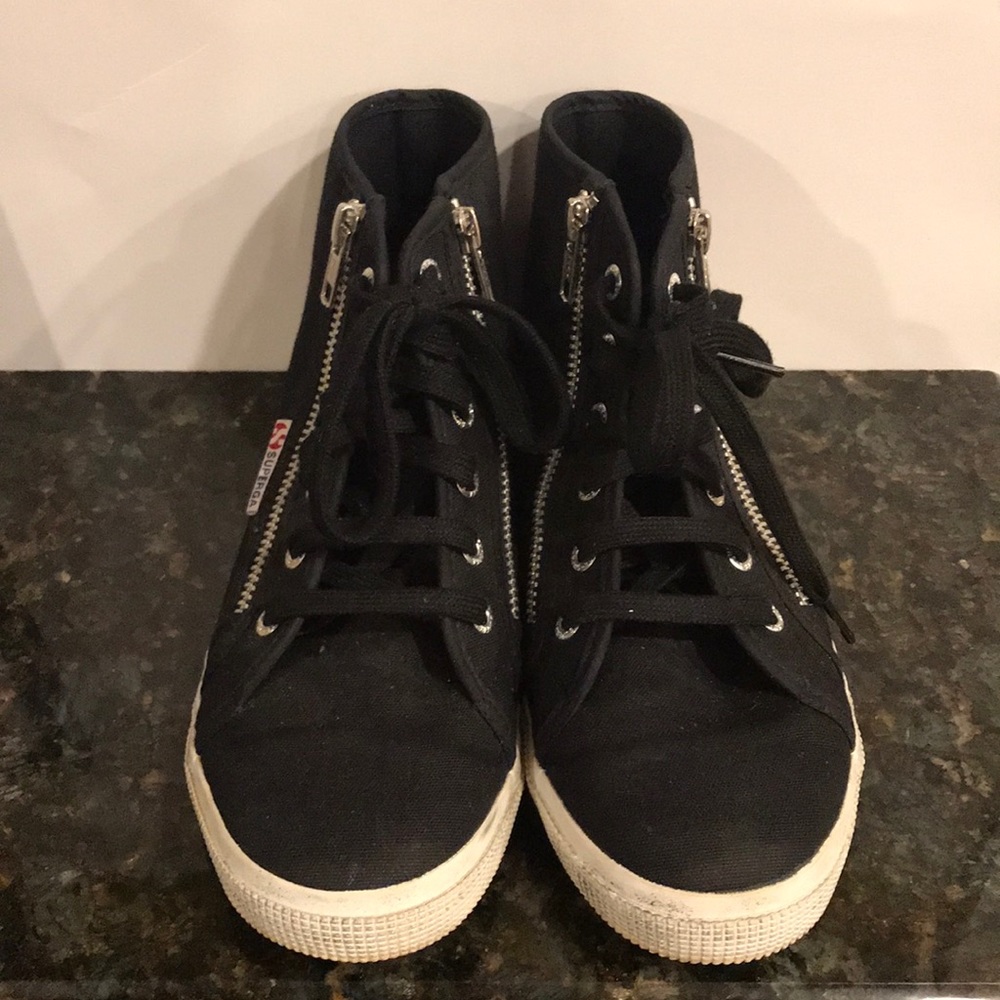 Black High Top Superga